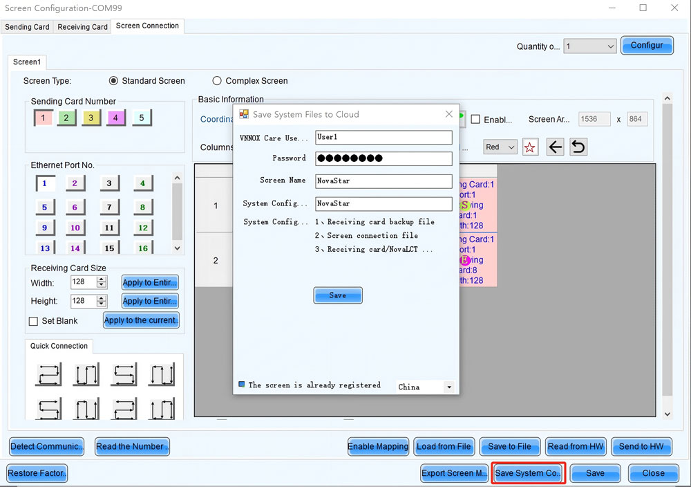 Bind Screens to VNNOX Care