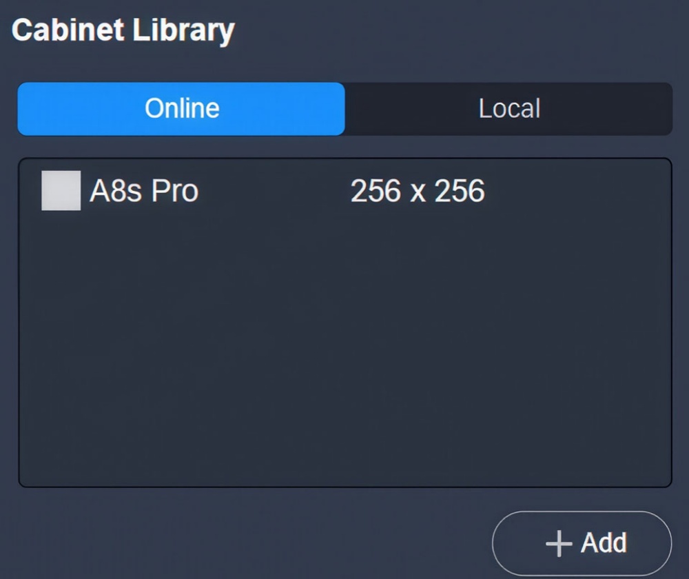 novastar unico - cabinet library