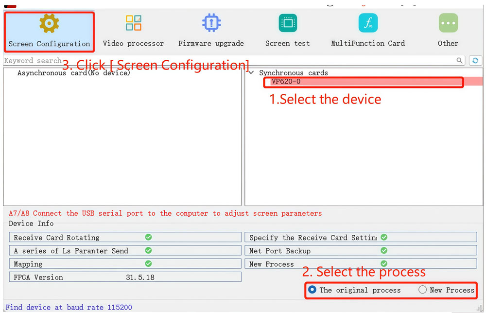 HDset software configuration