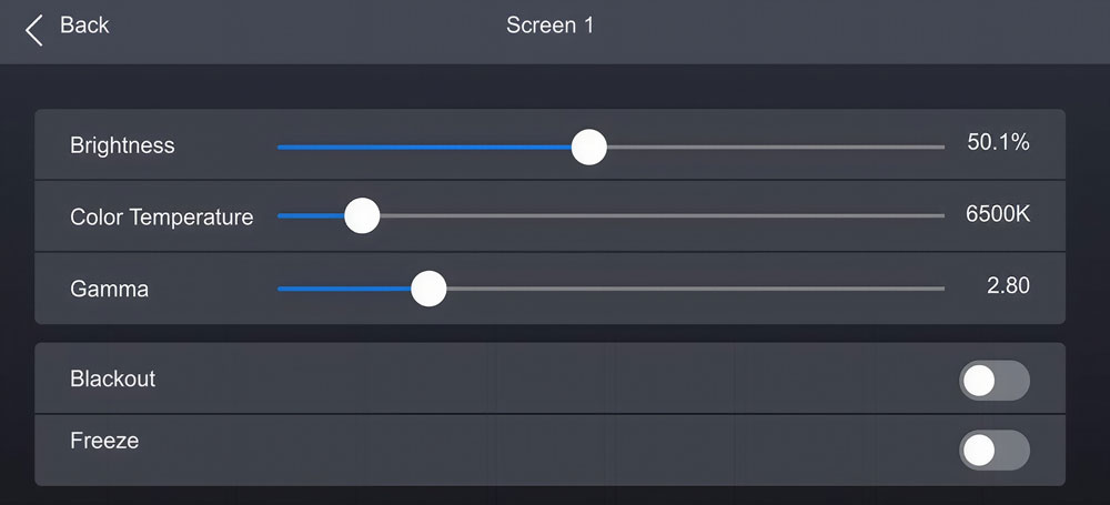 NovaStar MX6000 Pro Set screen status