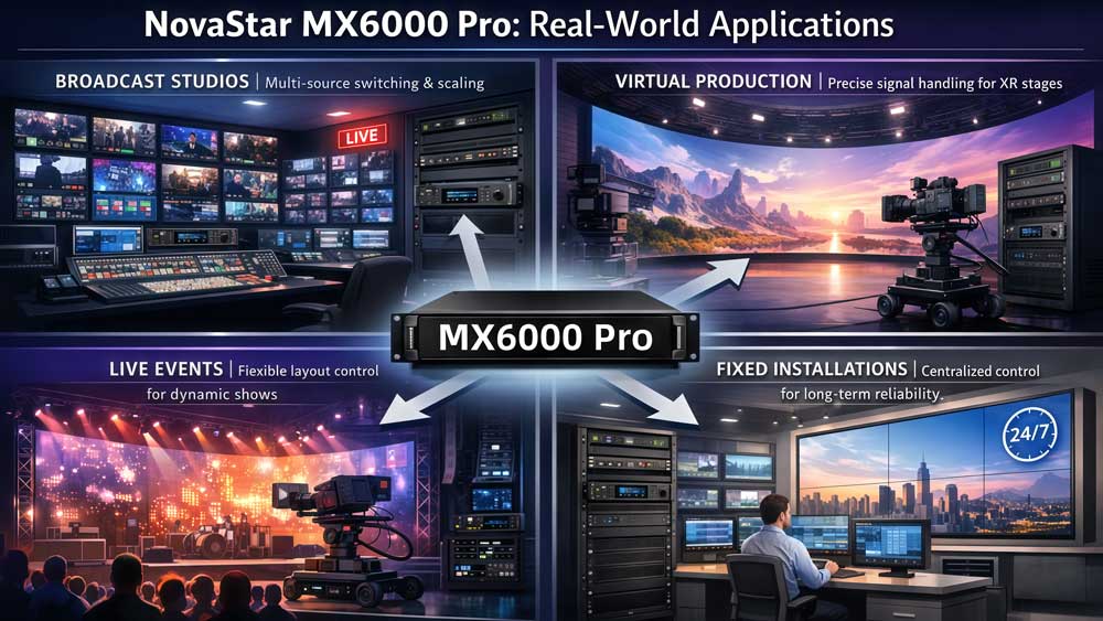 NovaStar MX6000 Pro applications