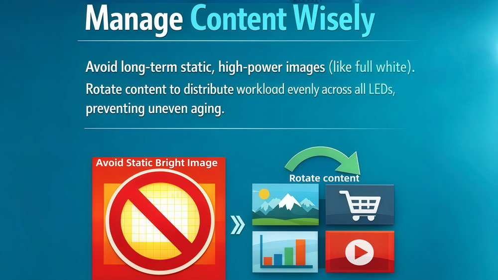 how to extend LED screen lifespan