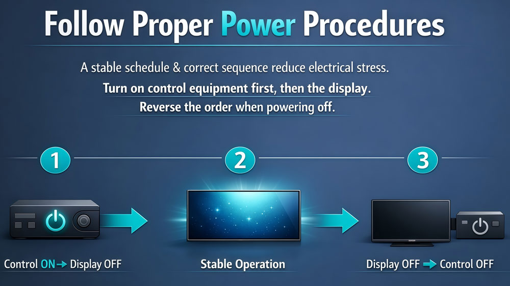 how to extend LED screen lifespan
