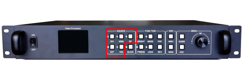 huidu vp620 Input source switching