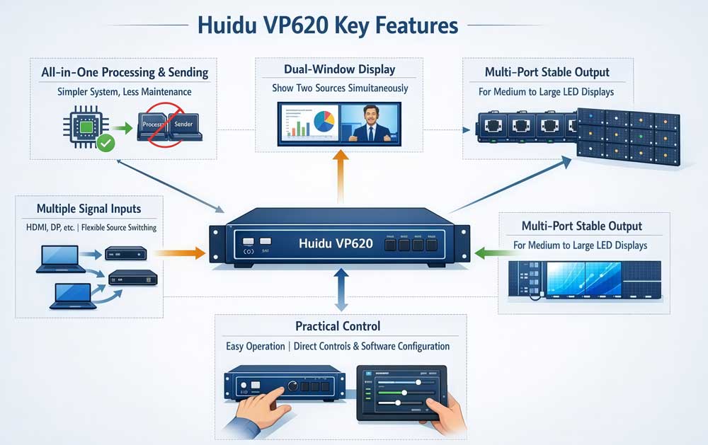 huidu vp620 features
