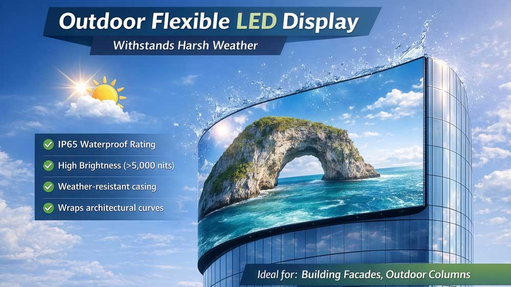 outdoor flexible led screen
