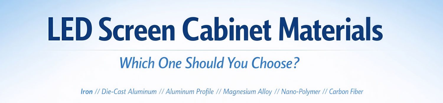 LED Screen Cabinet Materials