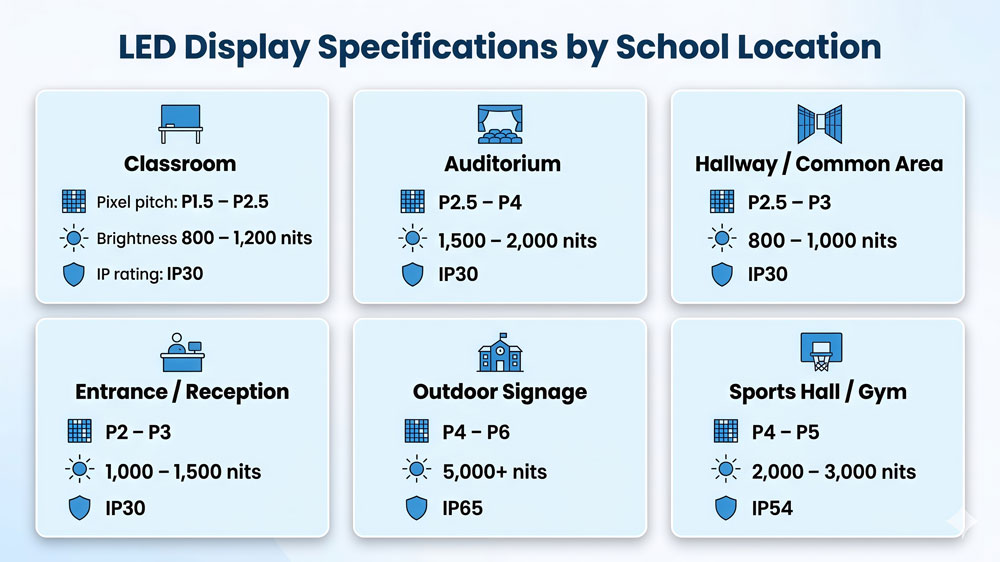 Education LED Display | School & University LED Screens - LEDINCLOUD