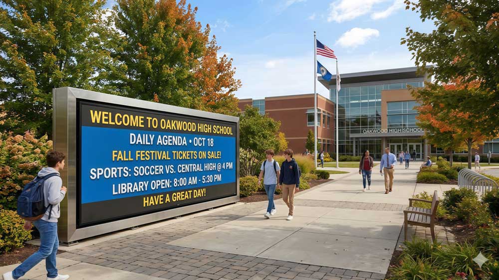 Education LED Display | School & University LED Screens - LEDINCLOUD