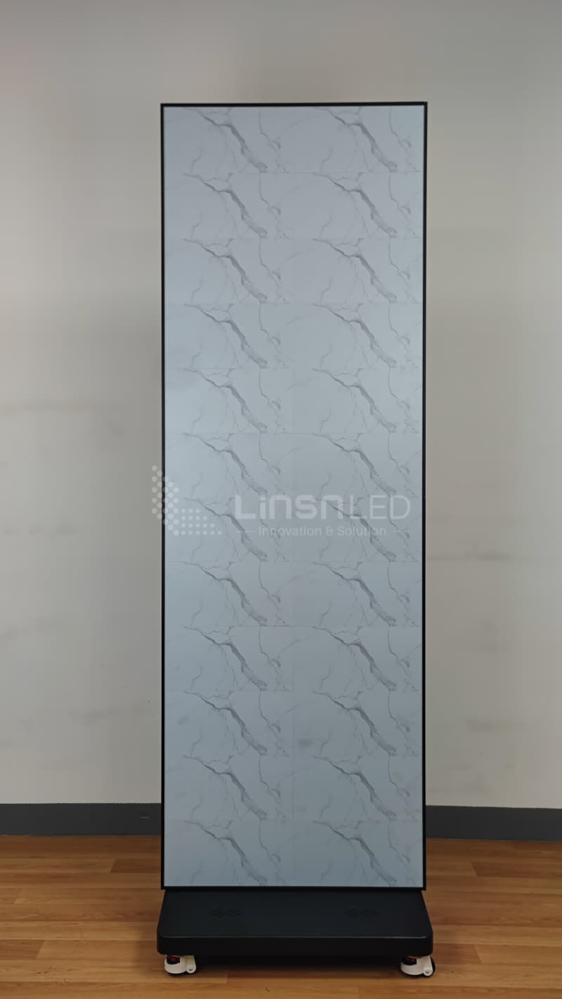 LC60CF Marble LED Poster - Front View