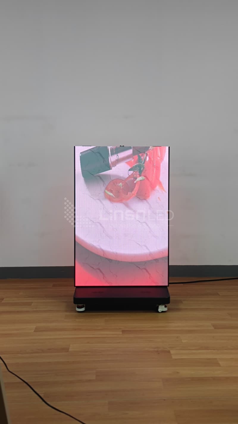 LC60CF Marble LED Poster - Light up after folding