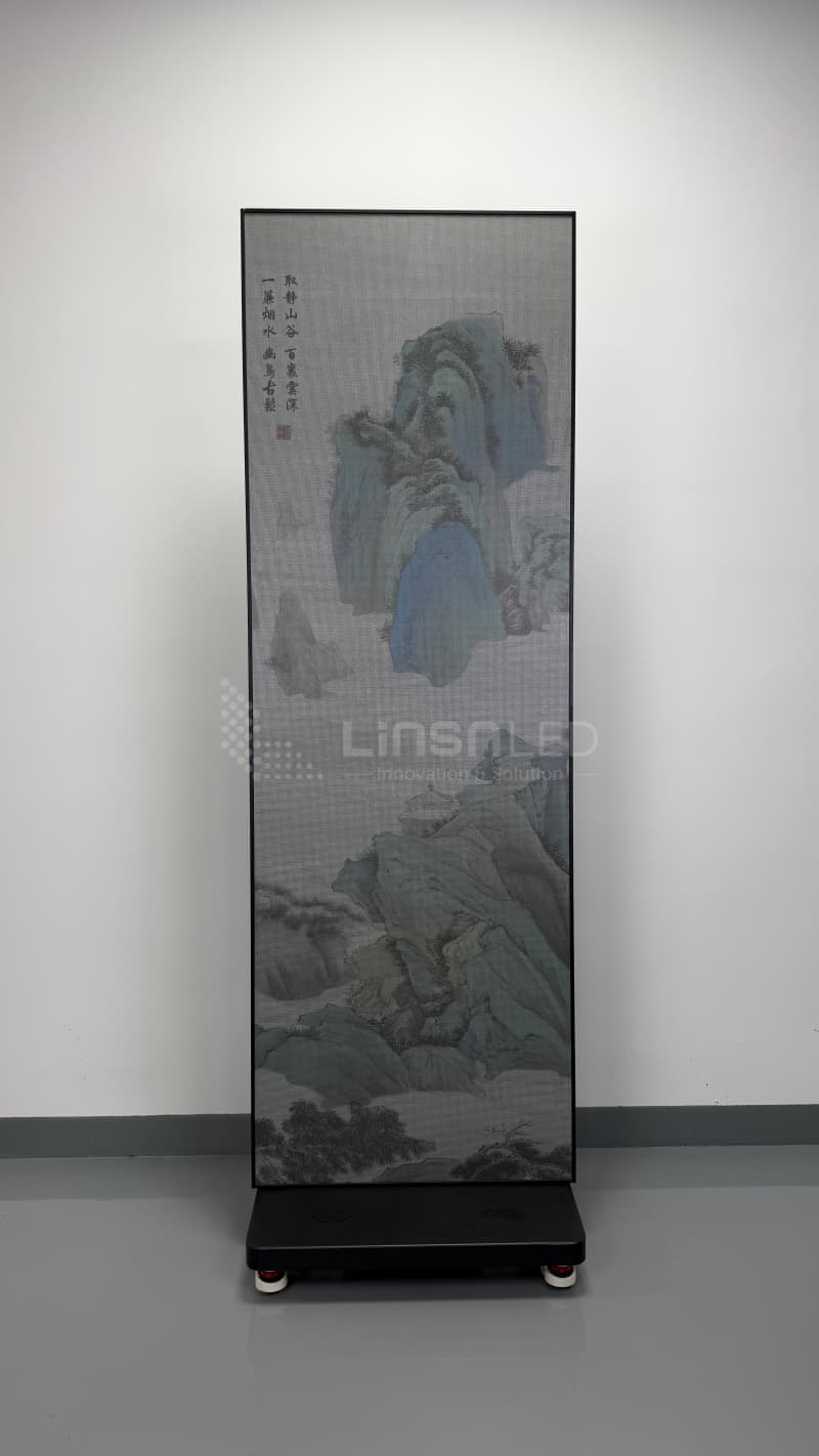 LC60CF Painting Texture LED Poster - Front View